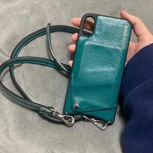 Bandolier Emma Premium Crossbody Phone Case and Wallet Pocket, iPhone XR